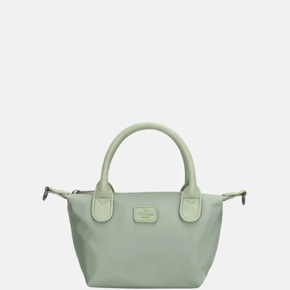 Crossbody Tassen^Charm London Buckingham Mono crossbody tas XS lichtgroen