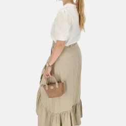 Crossbody Tassen^Charm London Buckingham Mono crossbody tas XS lichttaupe