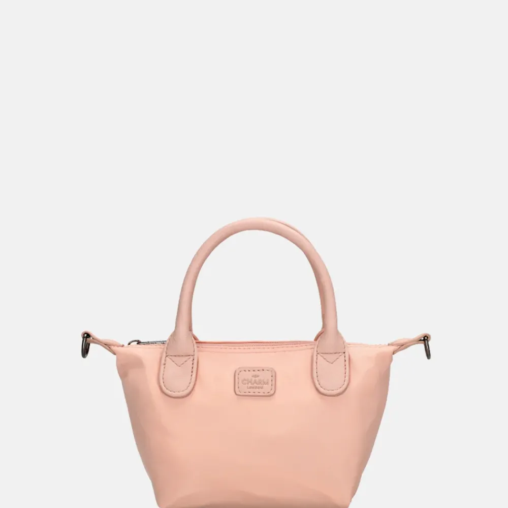 Crossbody Tassen^Charm London Buckingham Mono crossbody tas XS lichtroze
