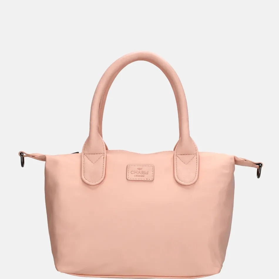 Handtassen^Charm London Buckingham Mono handtas lichtroze
