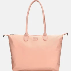 Dames Laptoptassen^Charm London Buckingham Mono shopper met 15.6 inch laptopvak L lichtroze