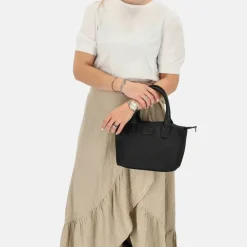 Handtassen^Charm London Buckingham Mono handtas zwart