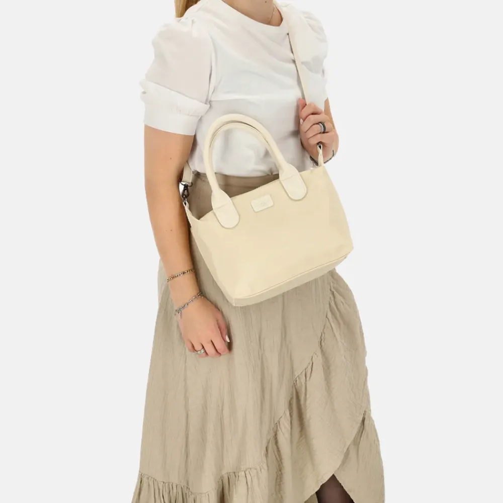 Handtassen^Charm London Buckingham Mono handtas creme