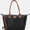 Shoppers^Charm London Buckingham shopper L zwart