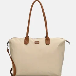 Schoolhandtassen | Dames Laptoptassen^Charm London Buckingham shopper met 15.6 inch laptopvak L zand