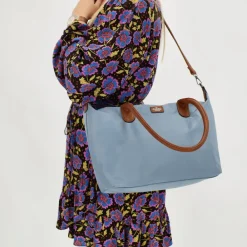 Shoppers^Charm London Buckingham shopper L staalblauw