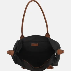 Shoppers^Charm London Buckingham shopper L zwart