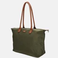 Schoolhandtassen | Dames Laptoptassen^Charm London Buckingham shopper met 15.6 inch laptopvak L olijfgroen