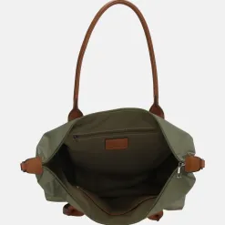 Shoppers^Charm London Buckingham shopper L olijfgroen