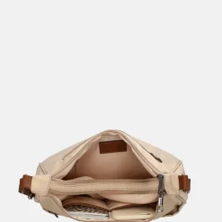 Schoudertassen^Charm London Buckingham schoudertas zand