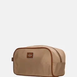 Toilettassen^Charm London Buckingham toilettas taupe