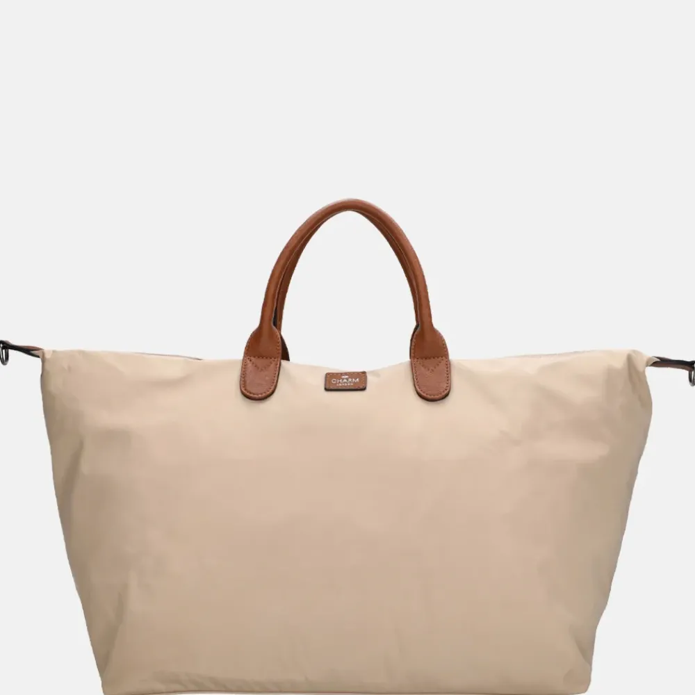 Handbagage Tassen | Weekendtassen^Charm London Buckingham weekendtas zand