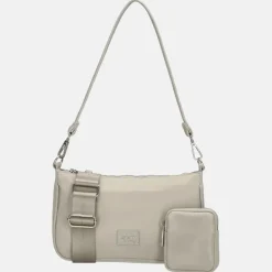 Crossbody Tassen^Charm London crossbody tas licht grijs