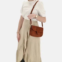 Crossbody Tassen^Charm London crossbody tas cognac
