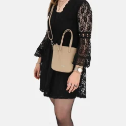 Crossbody Tassen^Charm London crossbody tas taupe