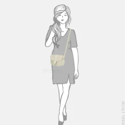 Crossbody Tassen^Charm London crossbody tas beige