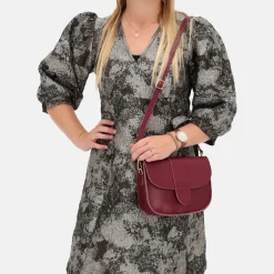 Crossbody Tassen^Charm London crossbody tas bordeaux rood