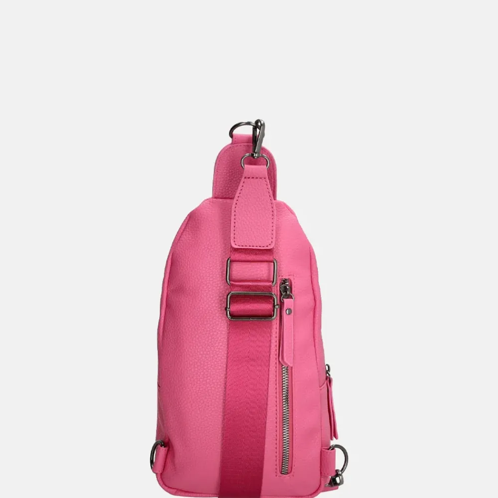 Crossbody Tassen^Charm London crossbody tas fuchsia