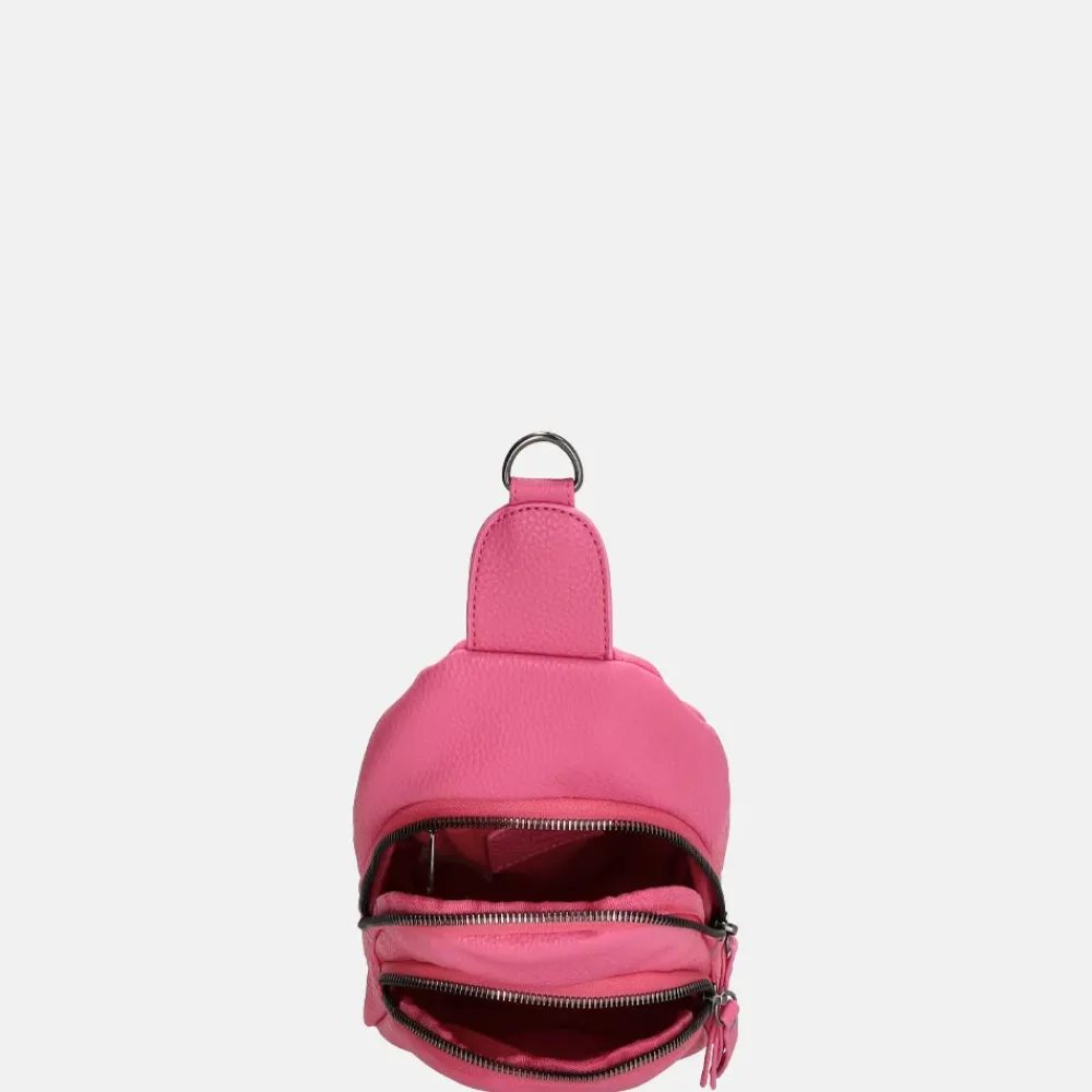 Crossbody Tassen^Charm London crossbody tas fuchsia