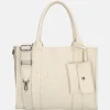 Shoppers^Charm London Debossed shopper M off white