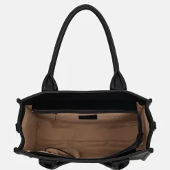 Shoppers^Charm London Debossed shopper M zwart