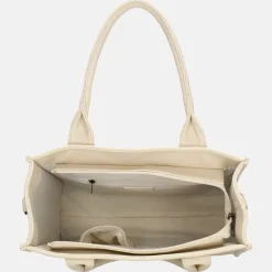 Shoppers^Charm London Debossed shopper M off white