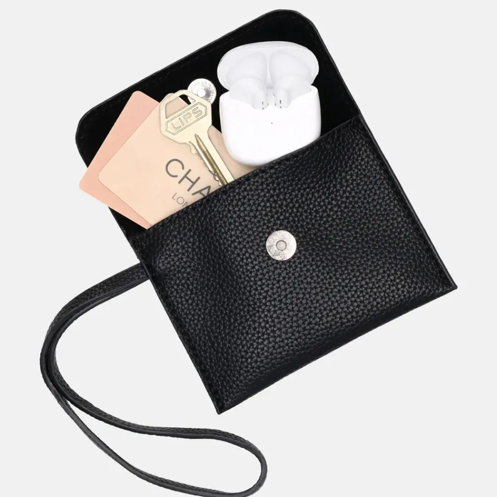 Shoppers^Charm London Debossed shopper M zwart