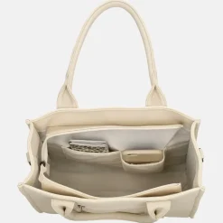 Shoppers^Charm London Debossed shopper M off white