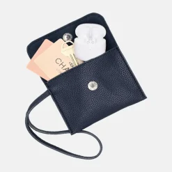 Shoppers^Charm London Debossed shopper M blauw