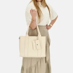 Shoppers^Charm London Debossed shopper M off white