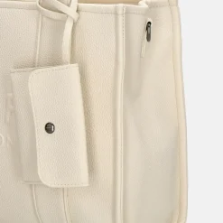Shoppers^Charm London Debossed shopper M off white