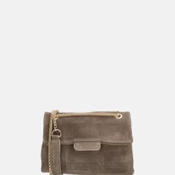 Crossbody Tassen^Charm London Elisa crossbody tas donkertaupe
