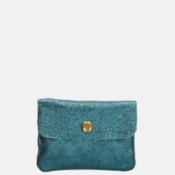 Dames Portemonnees^Charm London Glitter portemonnee petrol