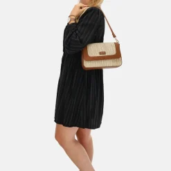 Crossbody Tassen^Charm London Hillingdon crossbody tas beige/cognac