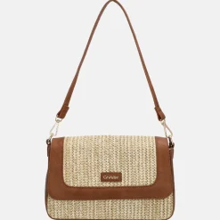 Crossbody Tassen^Charm London Hillingdon crossbody tas beige/cognac