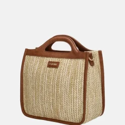 Handtassen^Charm London Hillingdon handtas beige/cognac