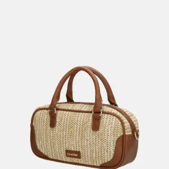 Handtassen^Charm London Hillingdon handtas beige/cognac