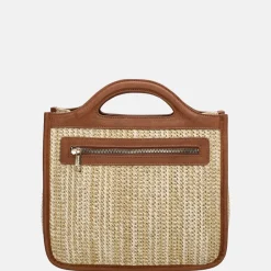 Handtassen^Charm London Hillingdon handtas beige/cognac