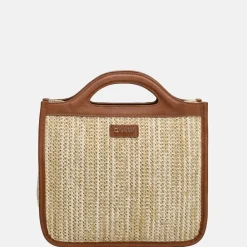 Handtassen^Charm London Hillingdon handtas beige/cognac