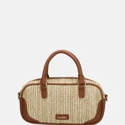 Handtassen^Charm London Hillingdon handtas beige/cognac