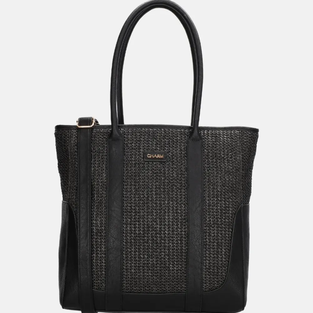 Shoppers^Charm London Hillingdon shopper zwart