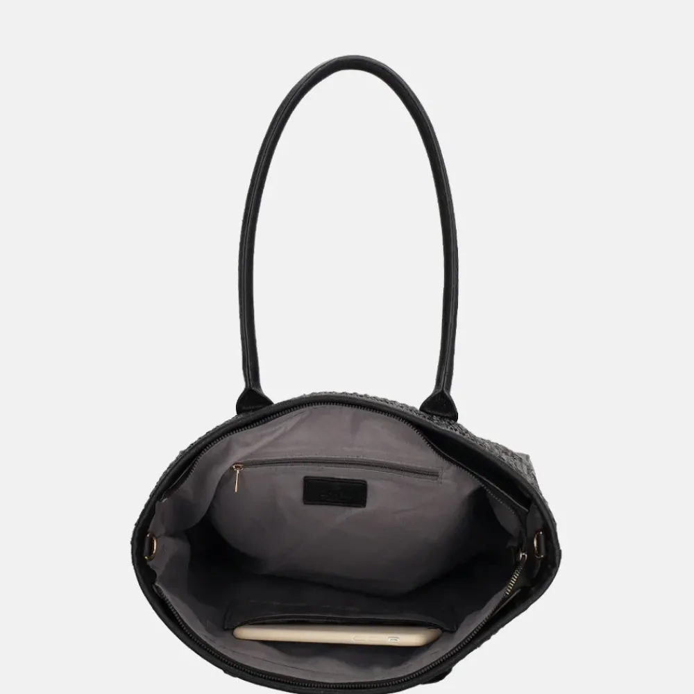 Shoppers^Charm London Hillingdon shopper zwart