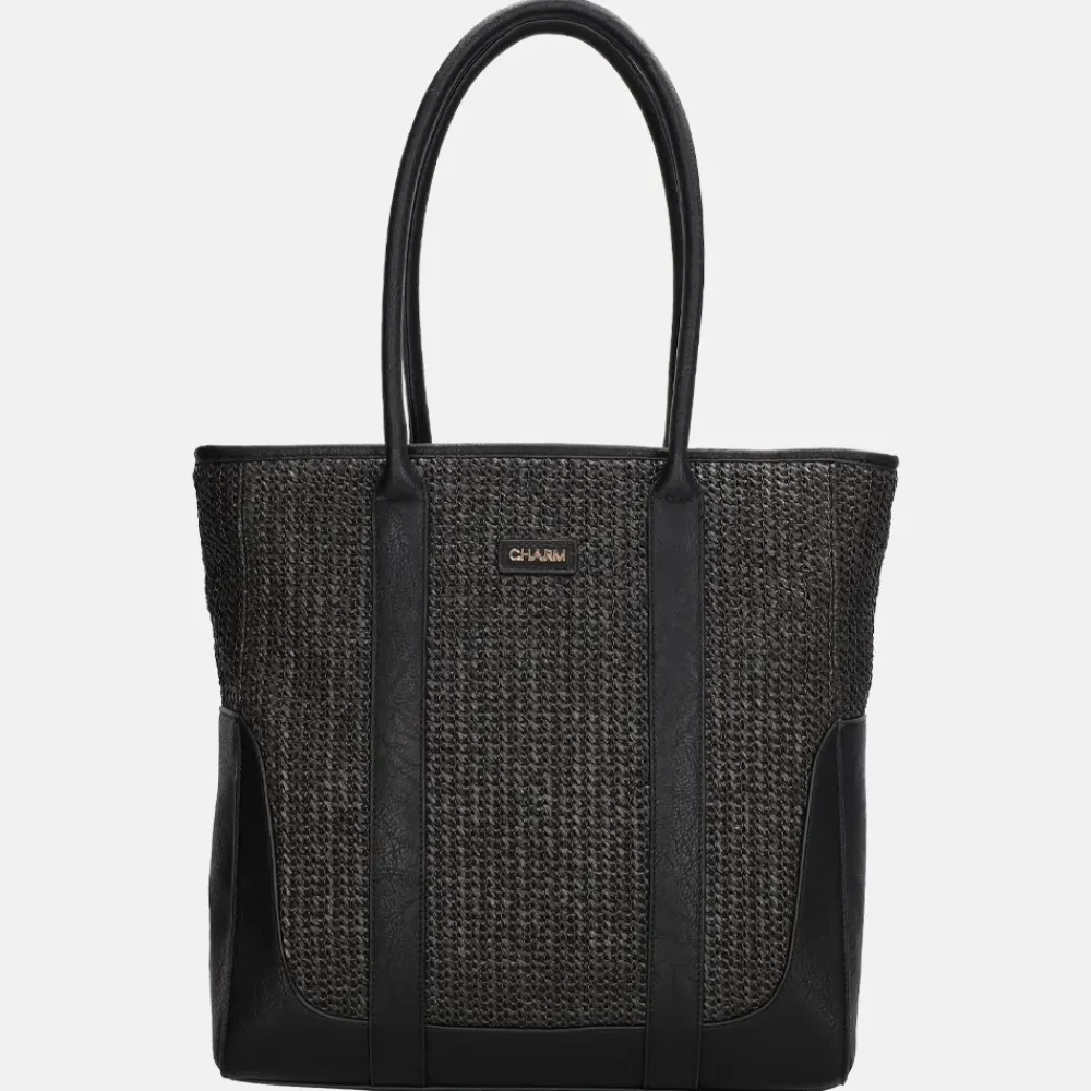 Shoppers^Charm London Hillingdon shopper zwart