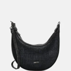 Schoudertassen^Charm London Kingsway schoudertas zwart