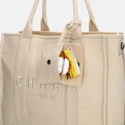 Dames Laptoptassen^Charm London laptoptas 15 inch zand