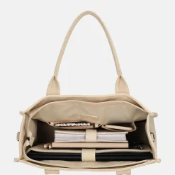 Dames Laptoptassen^Charm London laptoptas 15 inch zand