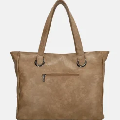 Schoolhandtassen | Dames Laptoptassen^Charm London Liberty shopper 15 inch taupe