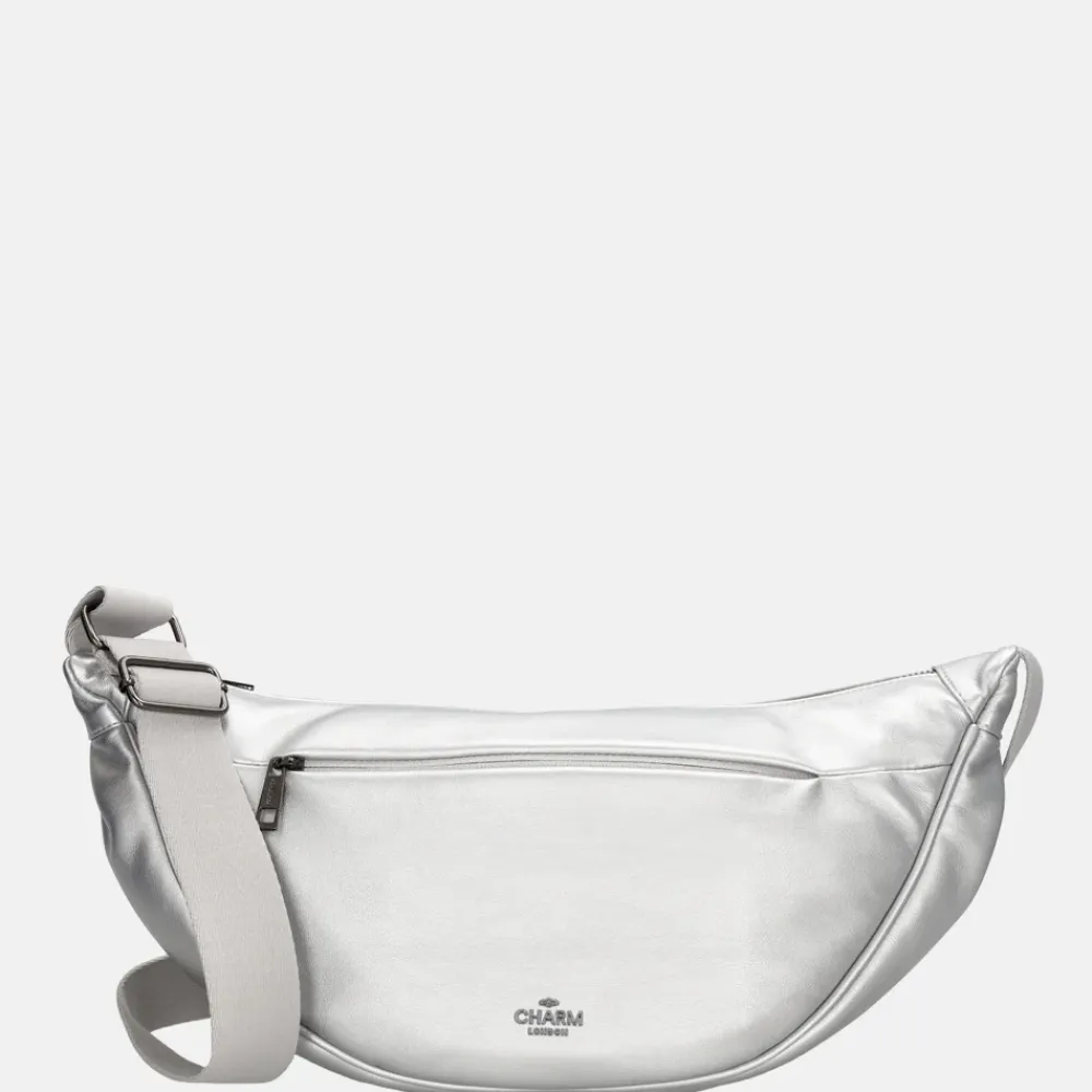 Crossbody Tassen^Charm London Lupin crossbody tas zilver