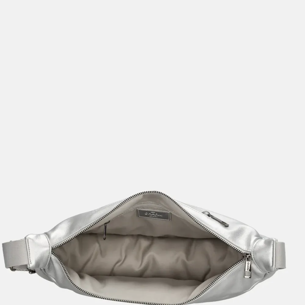 Crossbody Tassen^Charm London Lupin crossbody tas zilver