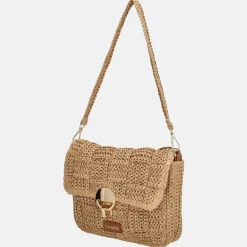 Schoudertassen^Charm London Margate schoudertas riet natuur